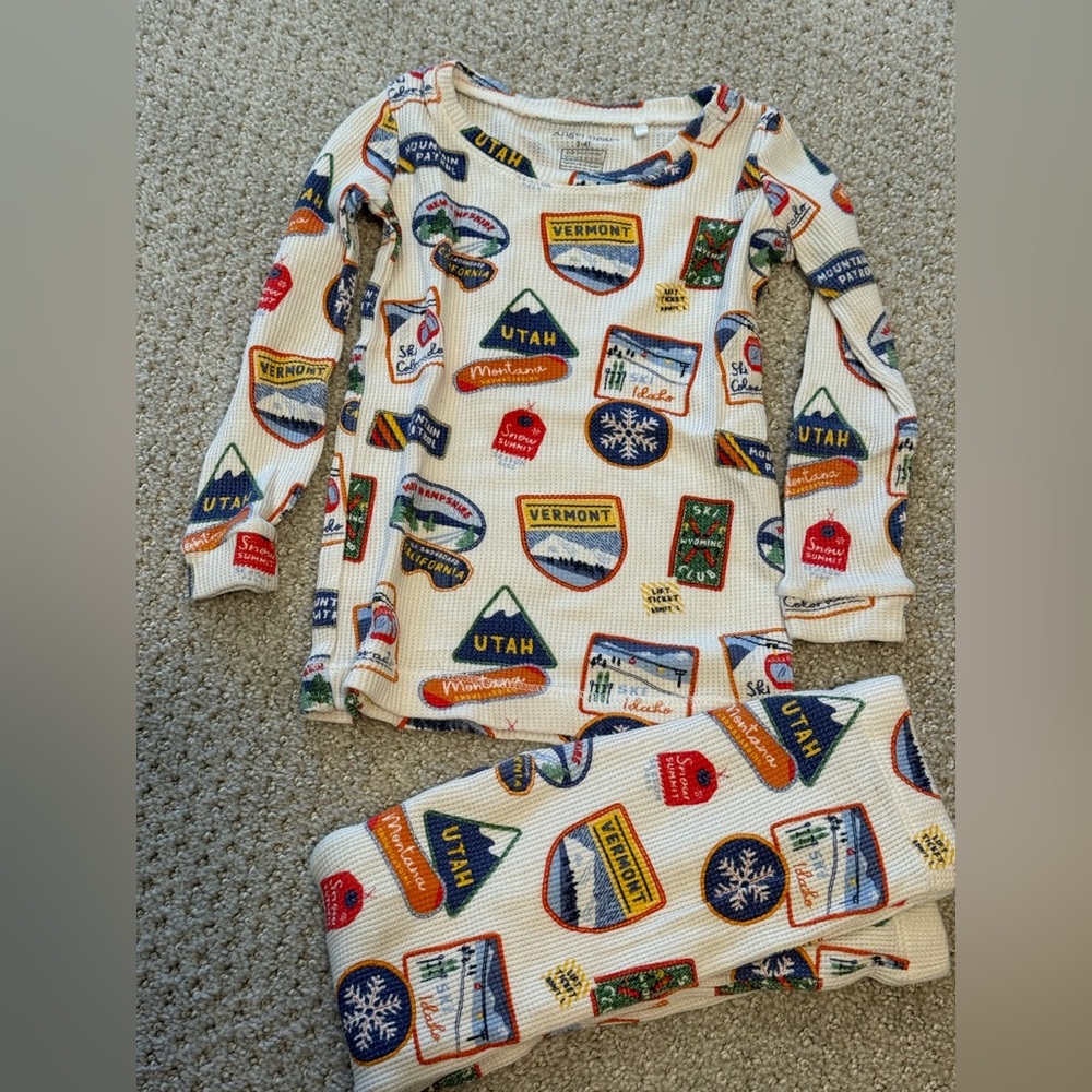 Angel Dear winter thermal Ski pajamas 3-4T